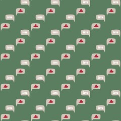 Valentines Day seamless pattern heart. Decorative heart background with valentines hearts. Vector illustration.