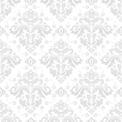 Classic seamless vector pattern. Damask orient ornament. Classic light vintage background. Orient ornament for fabric, wallpapers and packaging