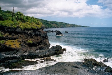 Fototapeta na wymiar Tropische Küste auf der Insel Maui, Hawaii