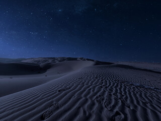 Night Desert Landscape