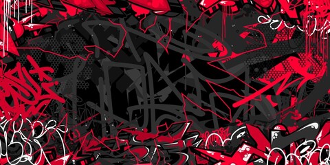 Dark Abstract Hip Hop Street Art Graffiti Style Urban Calligraphy Vector Illustration Background Art