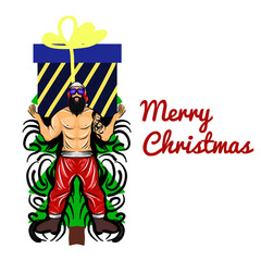 romance, guy, bodybuilders, fashion, gift, box, face, surprise, black, seduction, hot boy, passion, undress, seductive, manly, erotica, party, girl, december, handsome, man, santa, male, christmas, ha