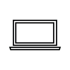 Line icon laptop for marketplace