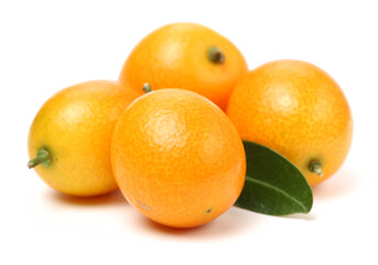 kumquat on a white background