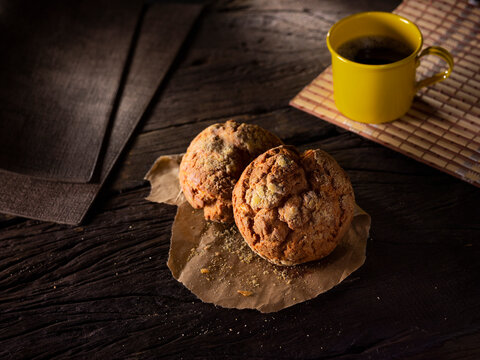 Broinha Of Cornmeal. Brazilian food for breakfast or afternoon
