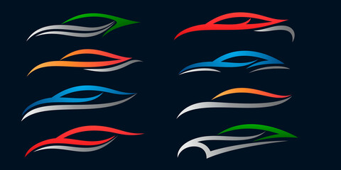 Car Logo collection, Vector logo design, for sports car logo, auto repair shop and car wash