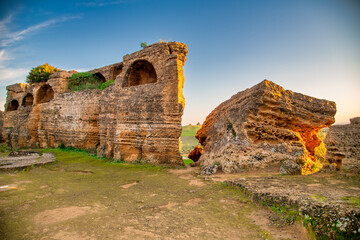 Valley of the Temples ruins in Agrigento, Italy.