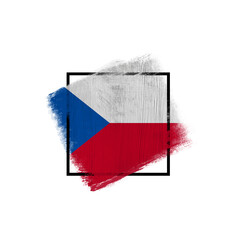 World countries. Frame in colors of national flag. Czech Republic