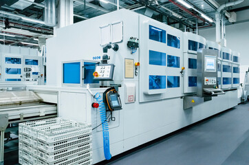 Automated machine at electrical industry