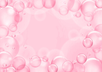 シャボン玉、ドリーミー背景素材pink