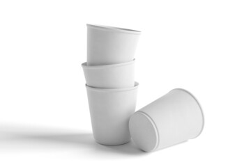 Expresso cup on a white background - 3d rendering