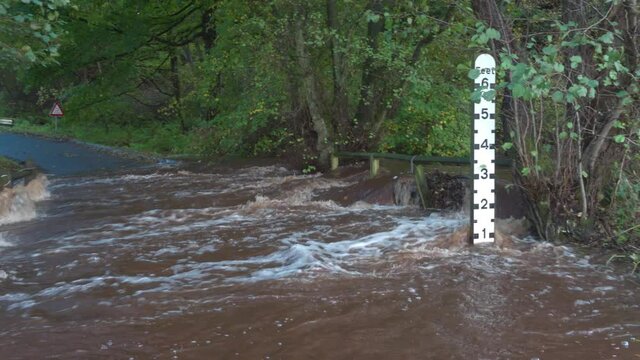 A very wet morning sent the River Esk to dangerously high levels by early afternoon.
October 31st 2021