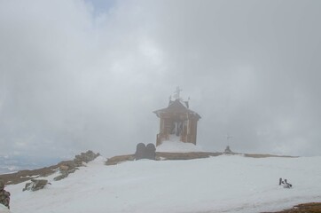 church in the snow