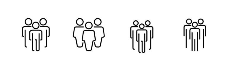 people icons set. person sign and symbol. User Icon vector