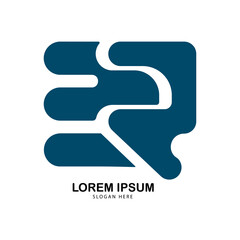 Speed letter R logotype with modern concept. design template vector