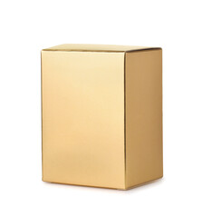 Blank golden paper box
