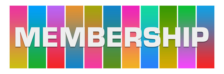 Membership Colorful Boxes Horizontal Text 
