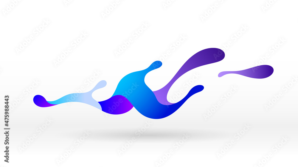 Poster motion sound wave abstract vector background