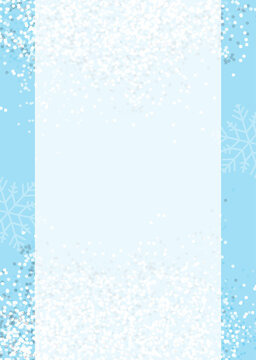Winter theme greeting card, invitation vector card template