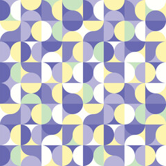 abstracte geometrische naadloze patroon. vectorillustratie in pasteltinten. trendy modern design met veelkleurige geometrische vormen