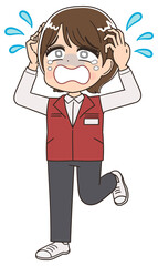 電気屋・ゲームセンター店員の女性