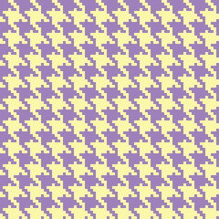 Pied de poule seamless pattern. Abstract geometric textile design. Classic houndstooth fabric design.