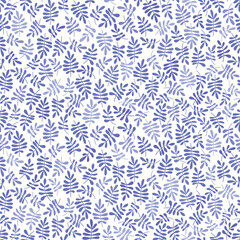 Modern botanical seamless vector pattern. Hand drawn floral illustration. Vintage wallpaper with branches and leaves. Template for cards, textile, stationery, package, and any surface design