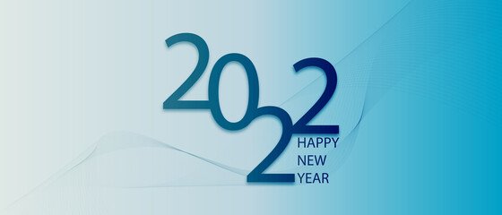 Happy new year 2022 background illustration
