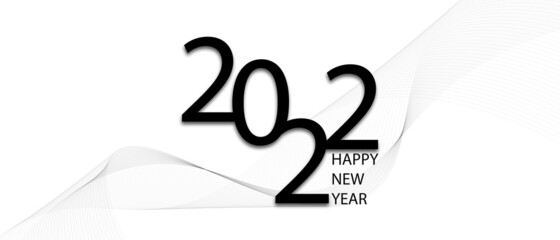 Happy new year 2022 background illustration