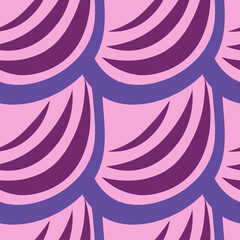 Illustration A seamless pattern on a square background - the scales of a fish, mermaid or dragon. Design element