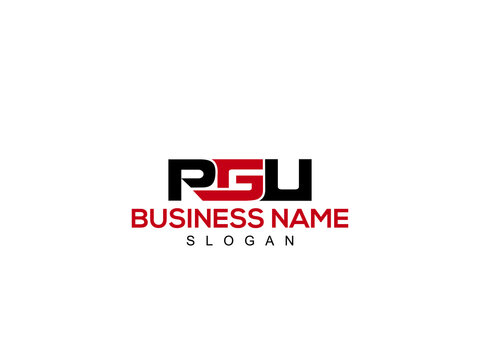 Initial letter PGU logo, Creative pg original monogram logo design