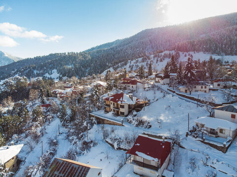 Samarina Village in Grevena, Greece. The highest village in the Balcans.