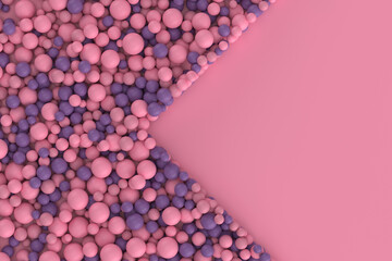 Abstract  3d rendering of Particle - Purple Pink 