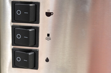 Electricity switch power control of coffee machine      
