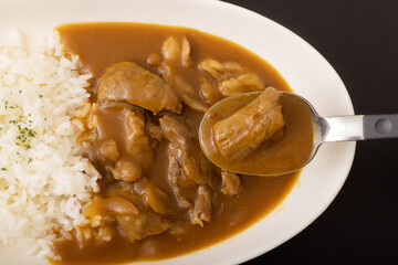 牛すじカレー　黒毛和牛