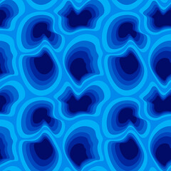 Seamless pattern - asymmetrical fantasy spots - molecules, stones or shell of the animal Abstraction