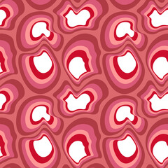 Seamless pattern - asymmetrical fantasy spots - molecules, stones or shell of the animal Abstraction