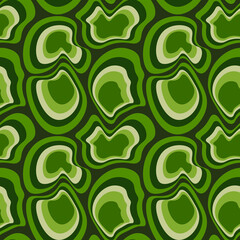Seamless pattern - asymmetrical fantasy spots - molecules, stones or shell of the animal Abstraction
