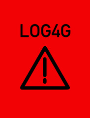 Security vulnerability Log4j. The concept of cyber crime, cybersecurity and information security incidence. Cyber attack and crime.