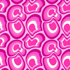 Seamless pattern - asymmetrical fantasy spots - molecules, stones or shell of the animal Abstraction