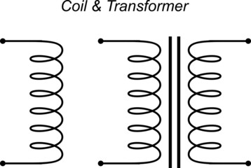 Electronic, Coil and Transformer Symbols