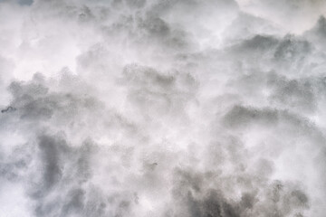 Glittering clouds in the light