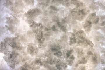 Glittering clouds in the light