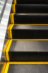 Closeup  mage of escalator in a mall