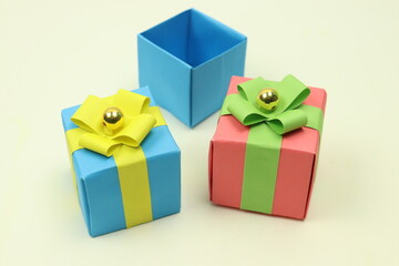 Origami Gift Box with Paper - Christmas Gift Boxes