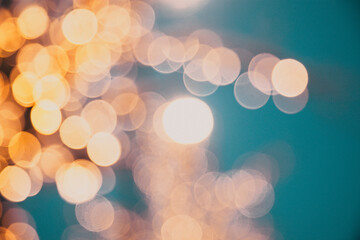 golden bokeh holiday Christmas background