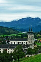 Fototapeta na wymiar Austrian Alps - view of the Spital am Pyhrn in Totes Gebirge