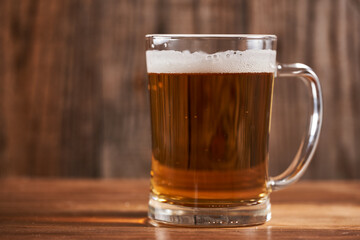 Blonde beer in a mug