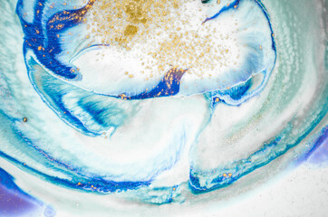 Ocean of passions. Treasury of art. Swirls of marble. Abstract fantasia with golden powder. Extra special and luxurious- ORIENTAL ART. Ripples of agate. Natural luxury.