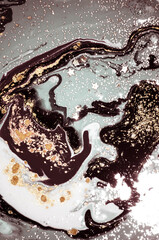 Ocean of passions. Treasury of art. Swirls of marble. Abstract fantasia with golden powder. Extra special and luxurious- ORIENTAL ART. Ripples of agate. Natural luxury.
